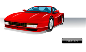 跑车行驶flash矢量动画